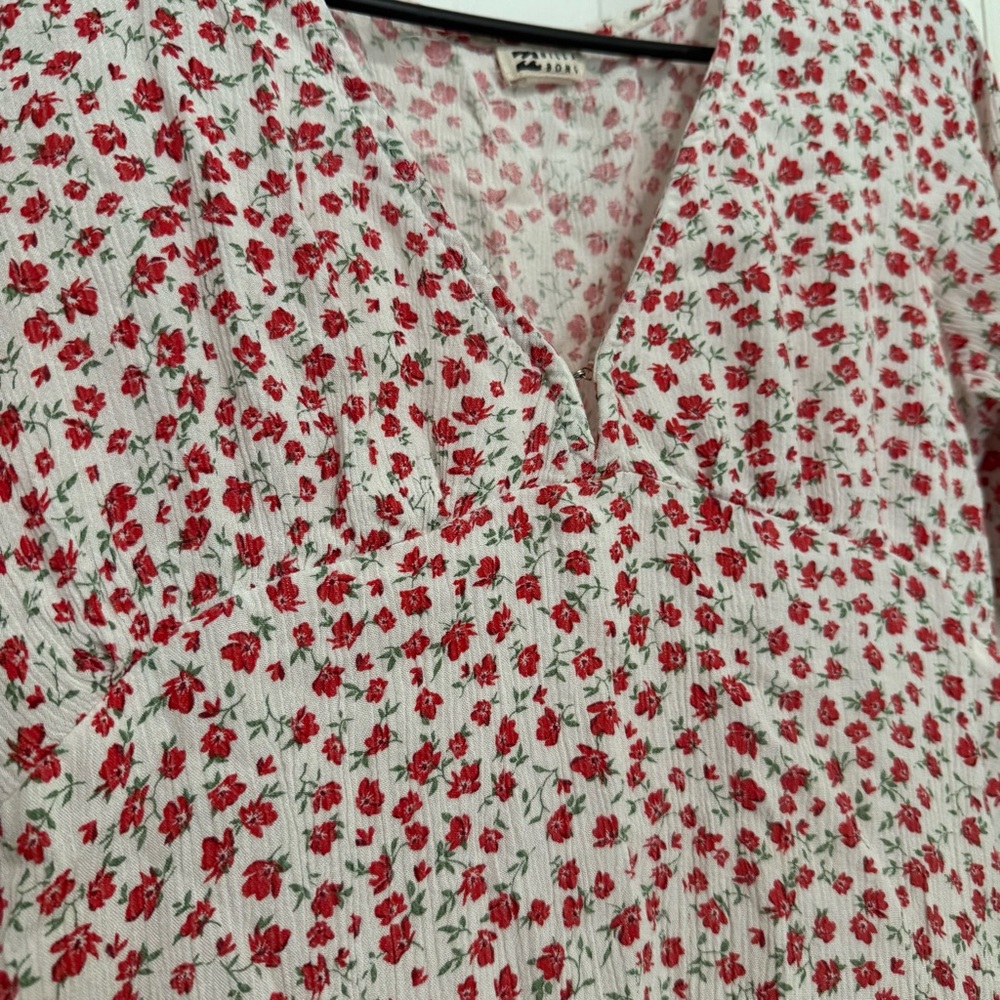 Billabong Last Dance Floral Vneck Mini Dress - Picture 5 of 9